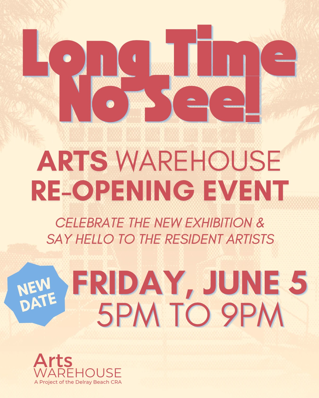 Flyer for Long time no see! Re-Opening