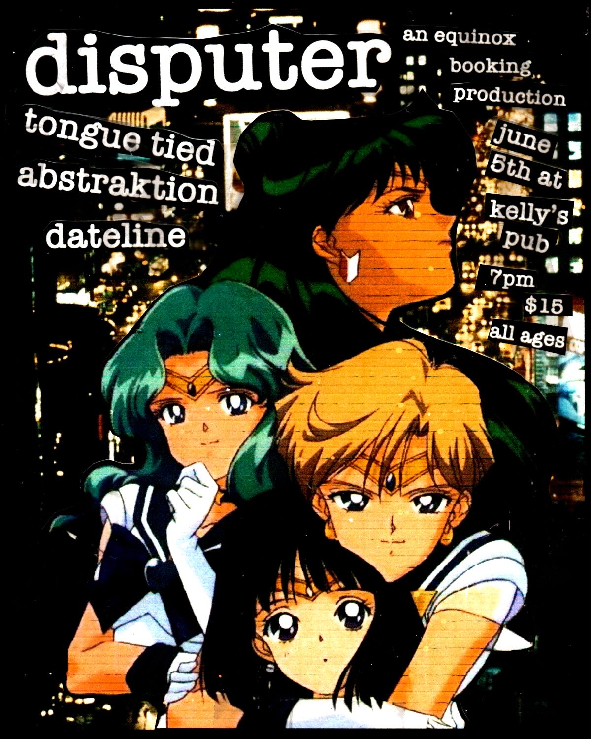 Flyer for Disputer + Tongue Tied +