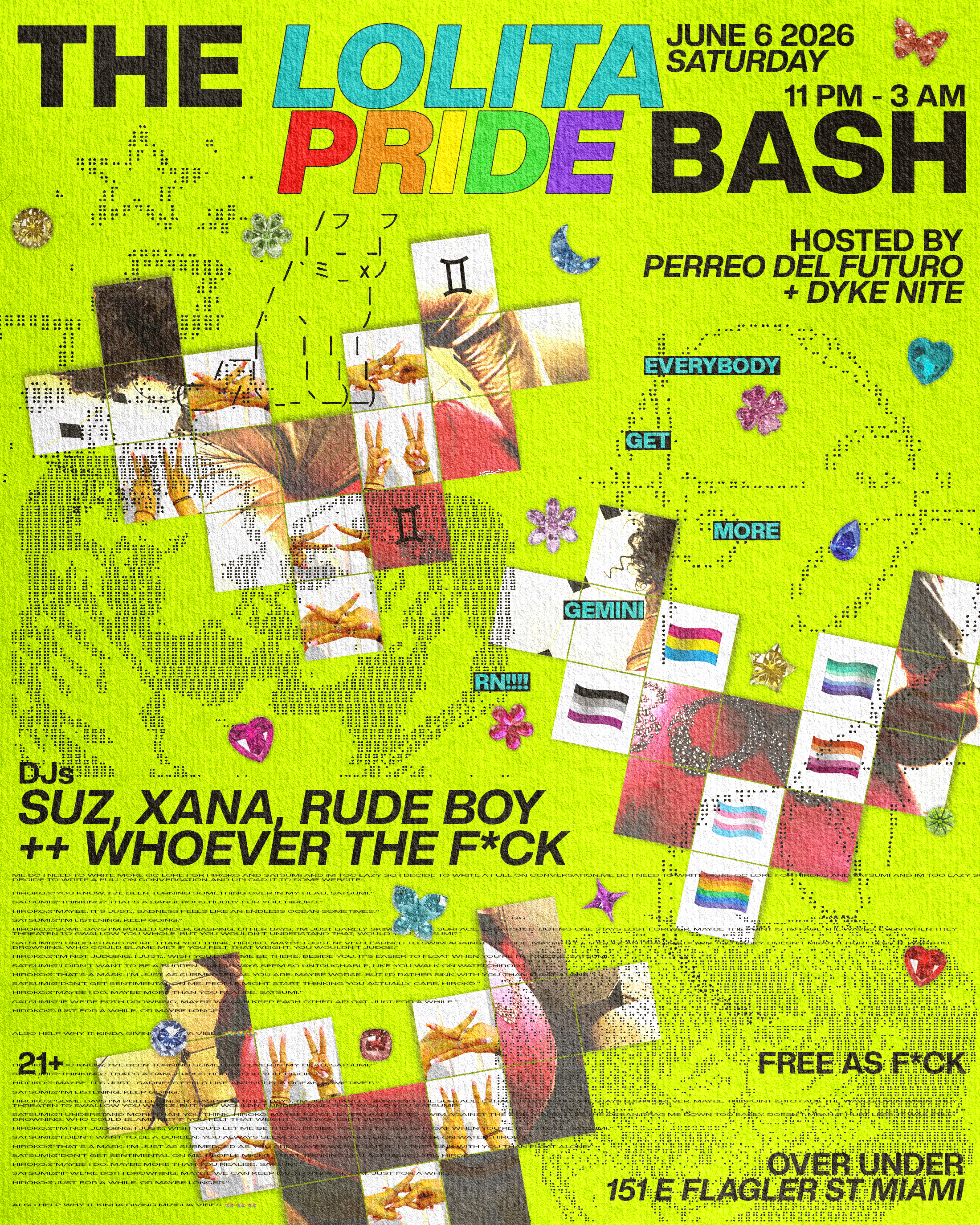 Flyer for THE LOLITA PRIDE BASH