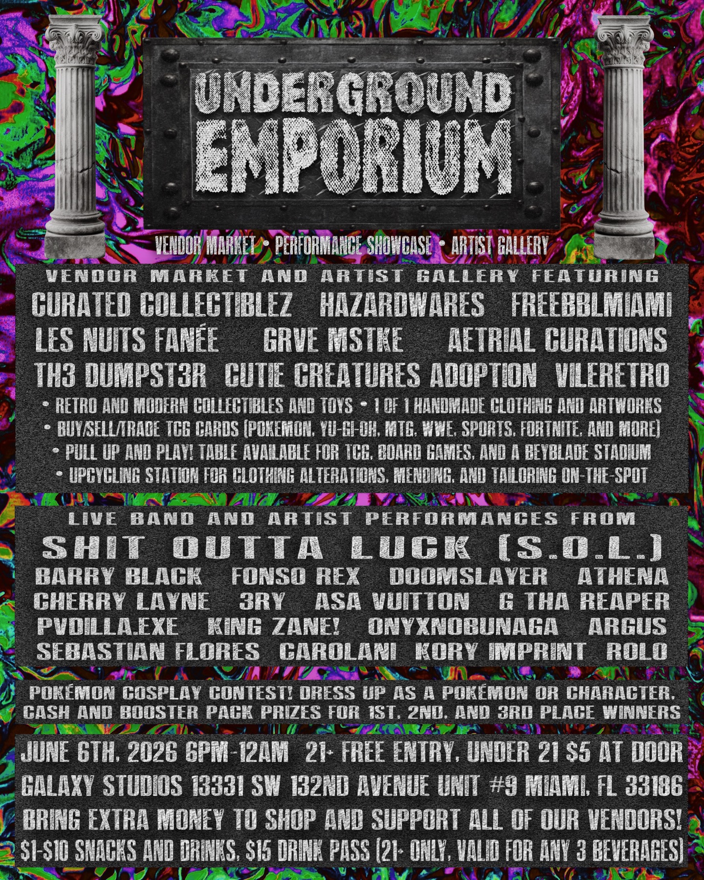 Flyer for UNDERGROUND EMPORiUM