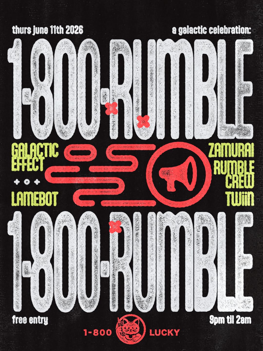 Flyer for 1-800-RUMBLE