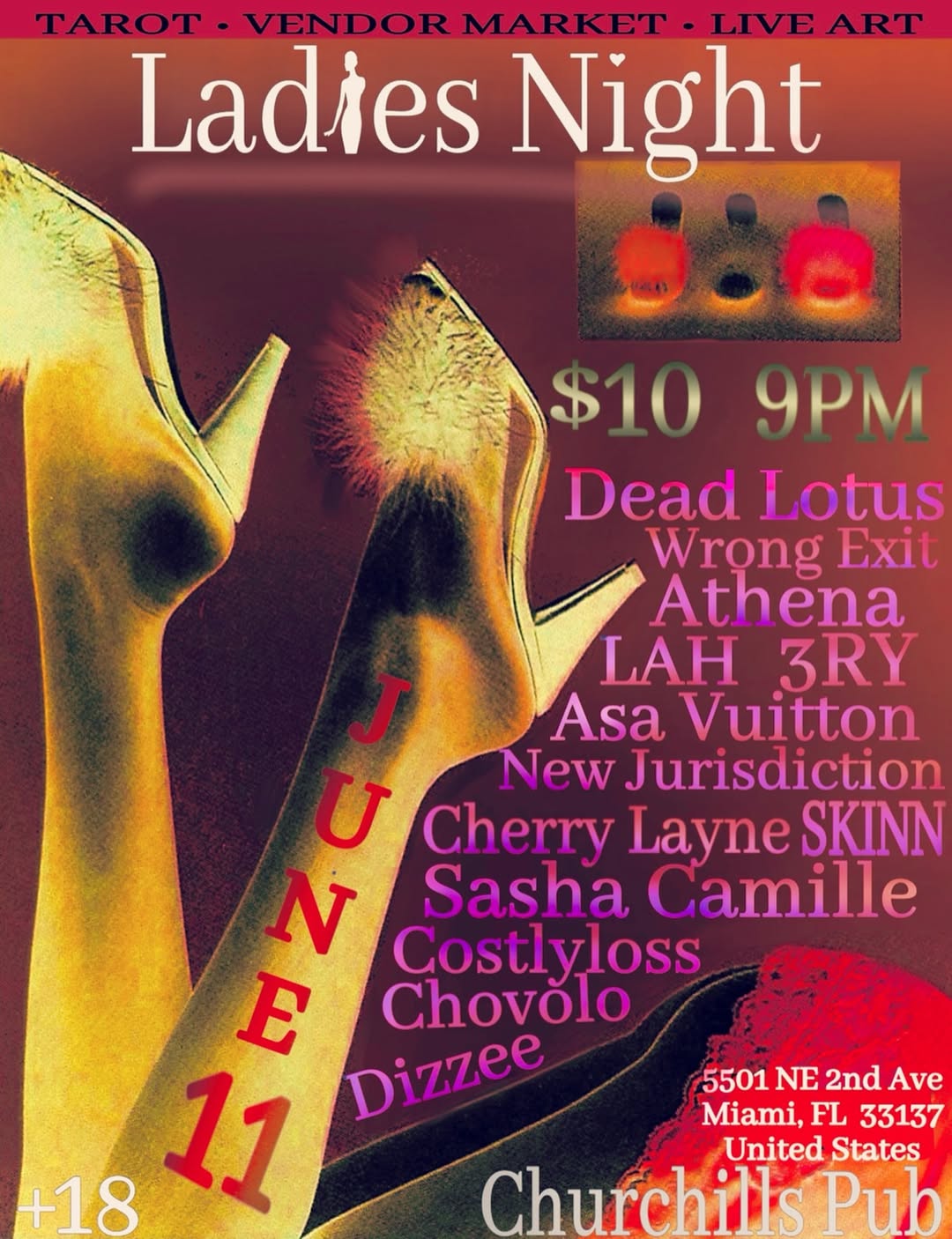 Flyer for Ladies Night