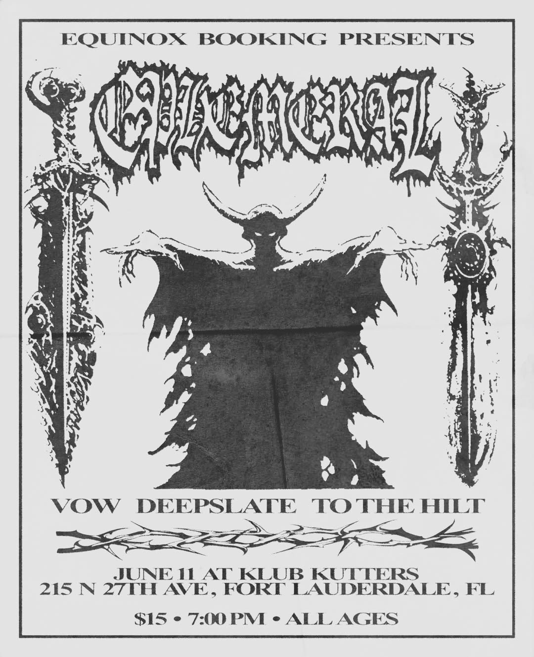 Flyer for Ephemeral + Deepslate +