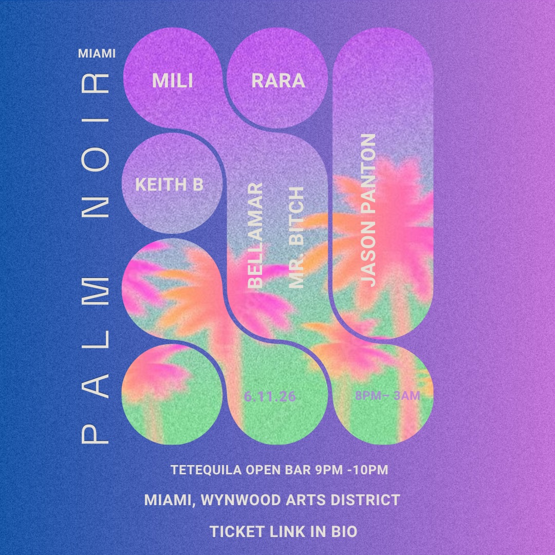 Flyer for Palm Noir Miami