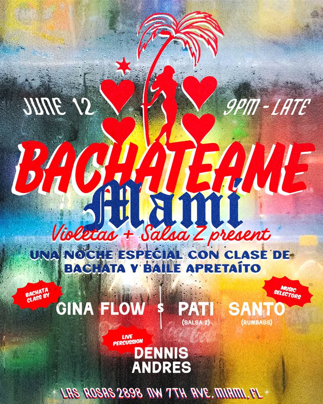 Flyer for BACHATÉAME MAMI
