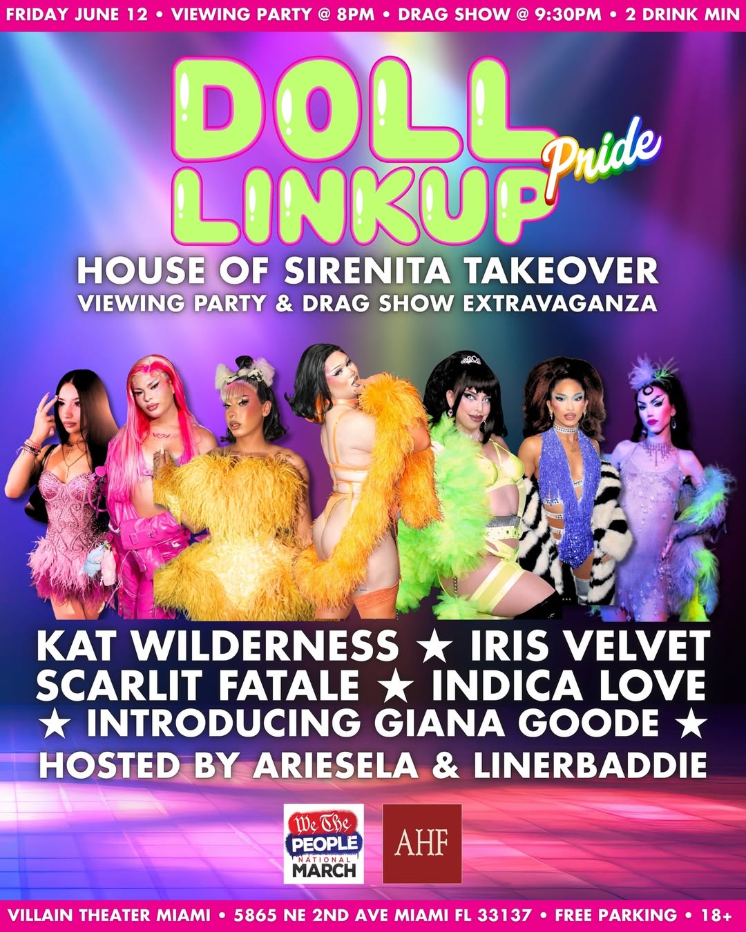 Flyer for DLU: House of Sirenita Takeover