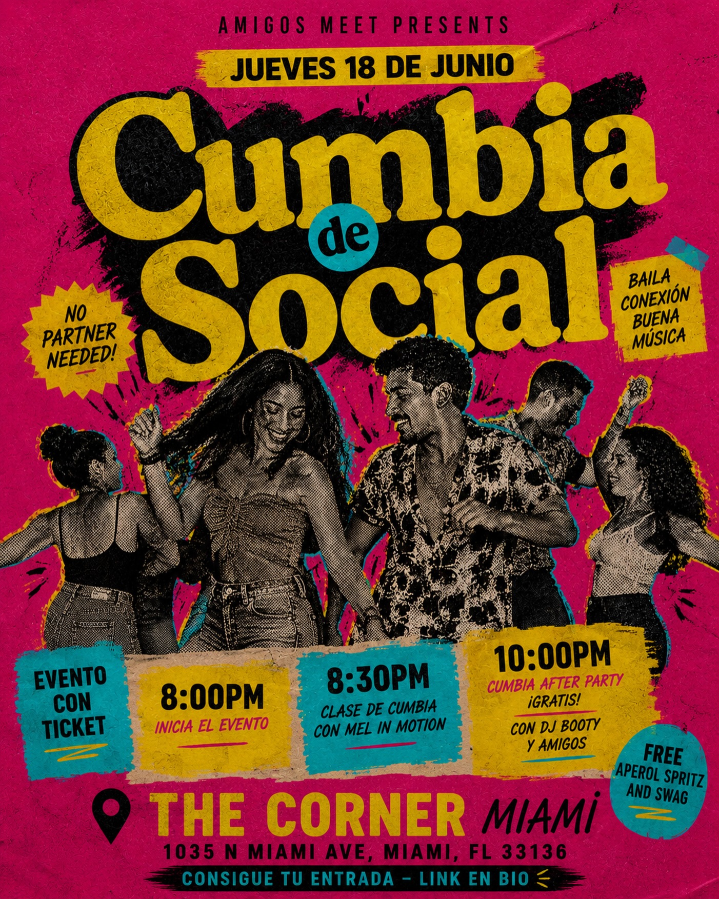Flyer for Cumbia de Social