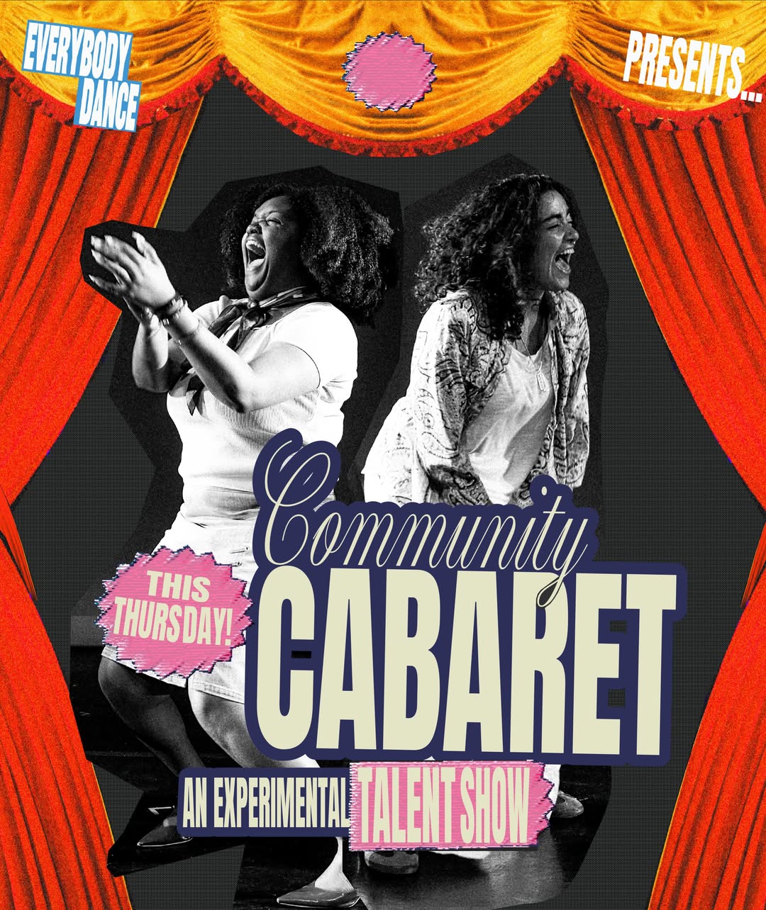 Flyer for Community Cabaret Talent Show
