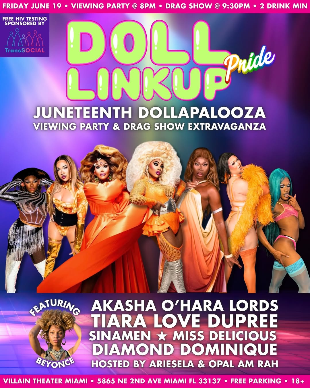 Flyer for Juneteenth Dollapalooza