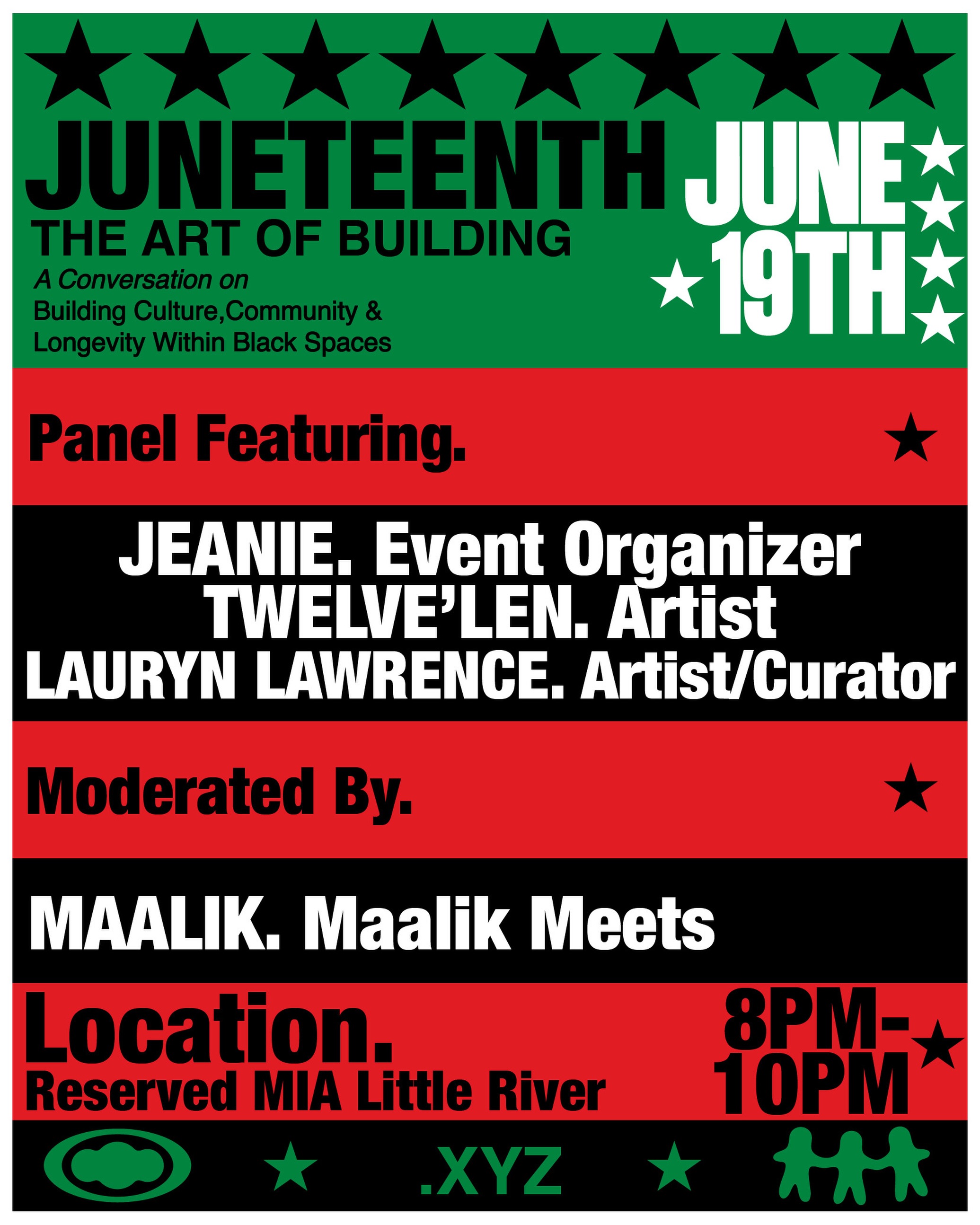 Flyer for Juneteenth: The Art of Building