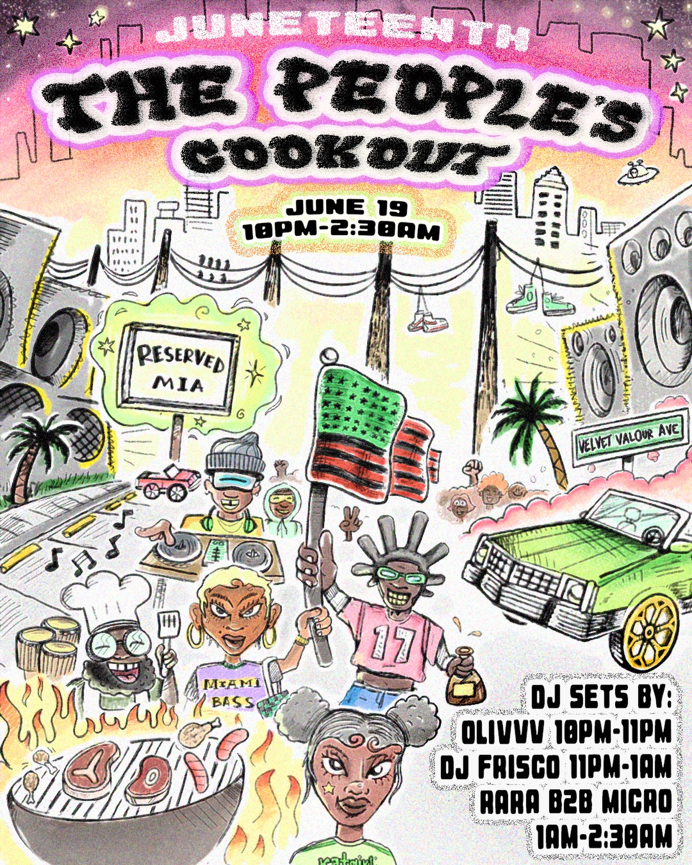 Flyer for Juneteenth: The People’s Cookout
