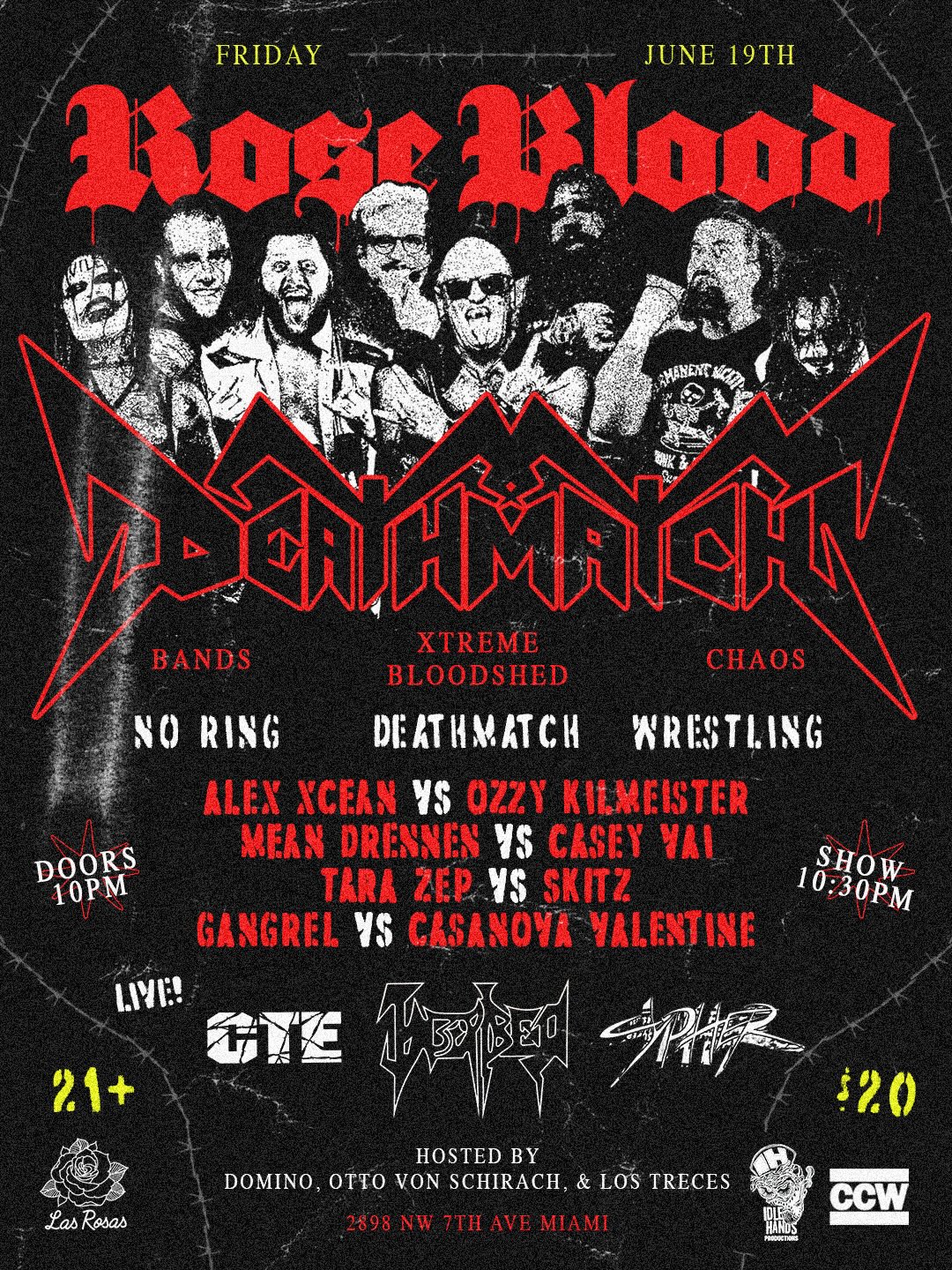 Flyer for Rose Blood Deathmatch II