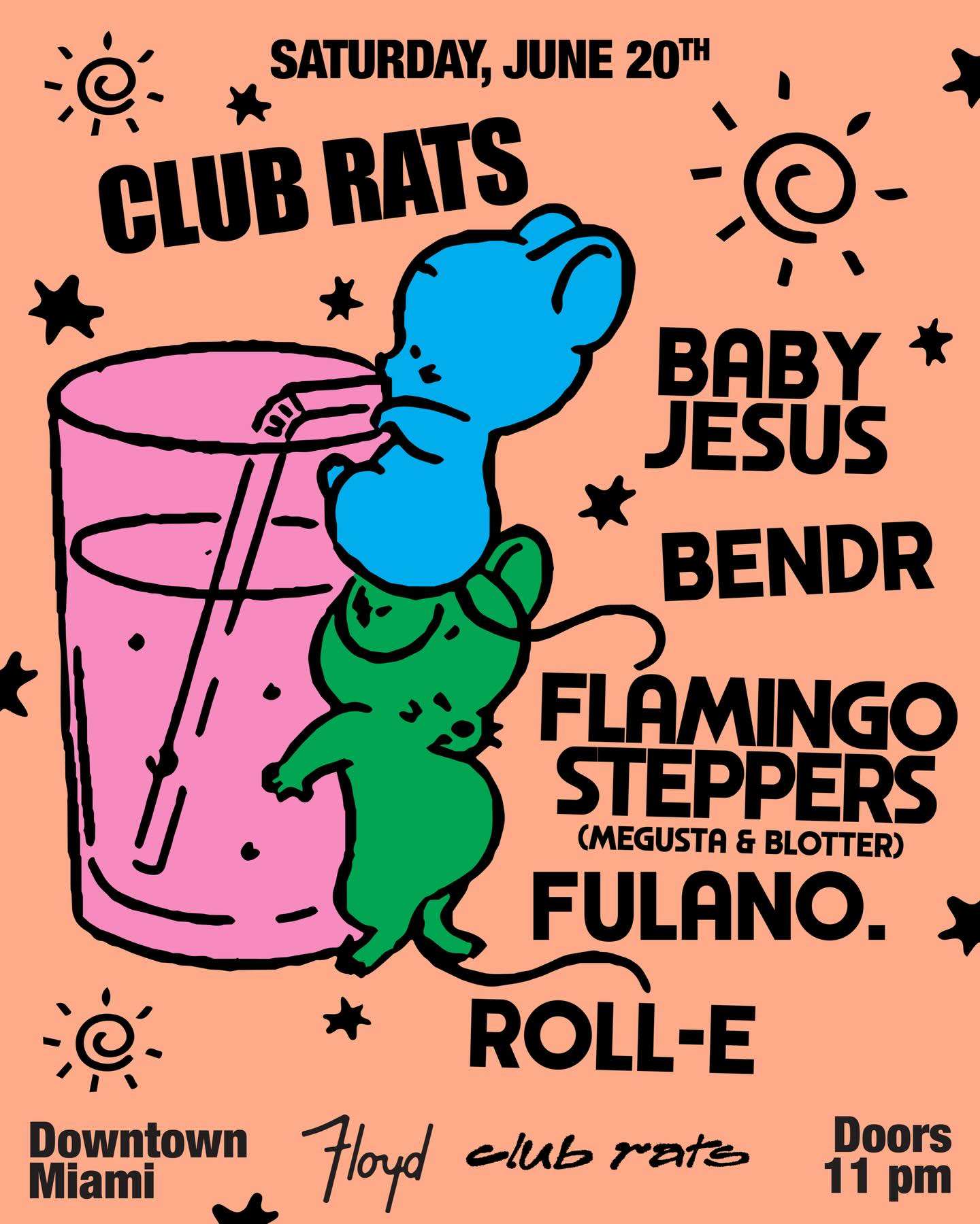 Flyer for Baby Jesus + Roll-e +