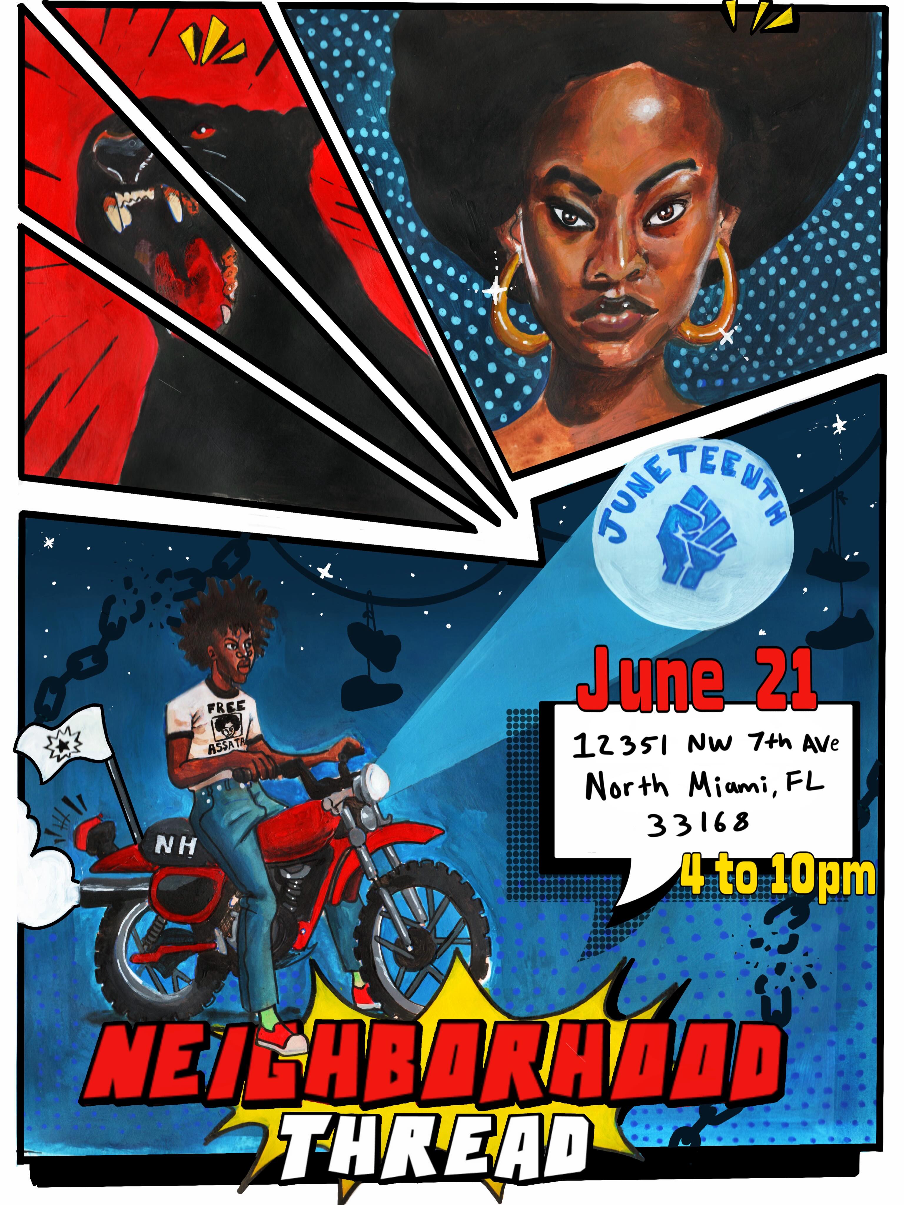 Flyer for The Pop Out Market: Juneteenth
