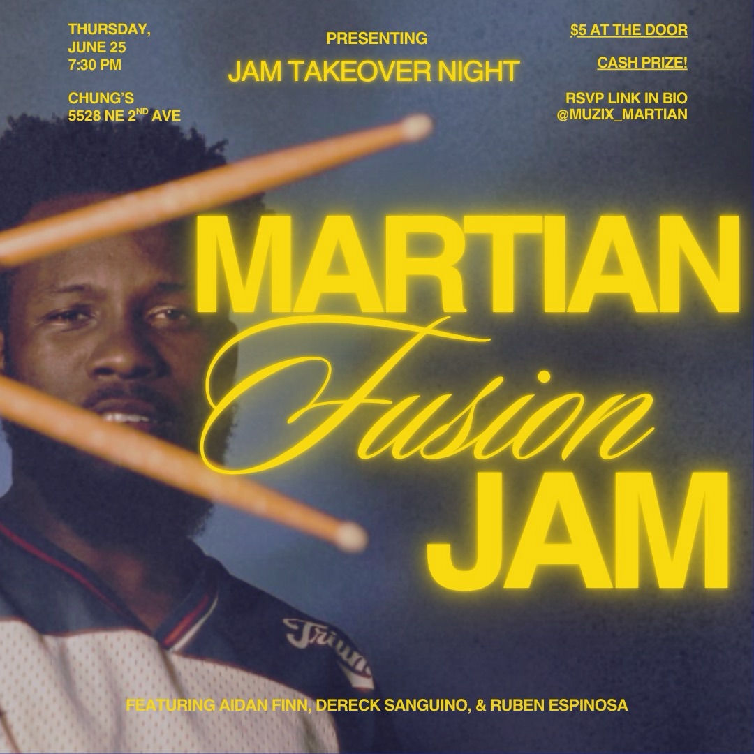 Flyer for Martian Future Jam