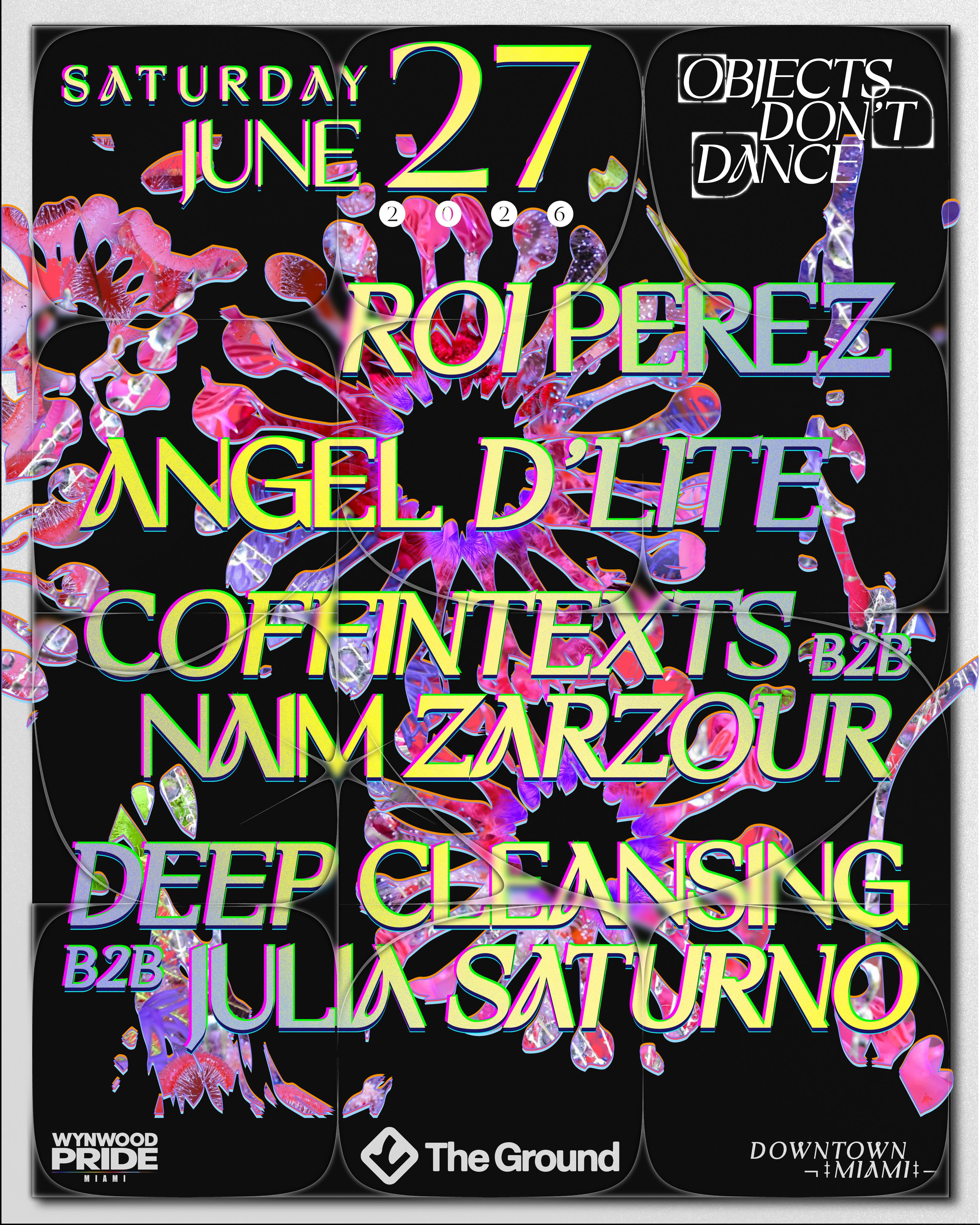 Flyer for Roi Perez + Angel D'Lite +