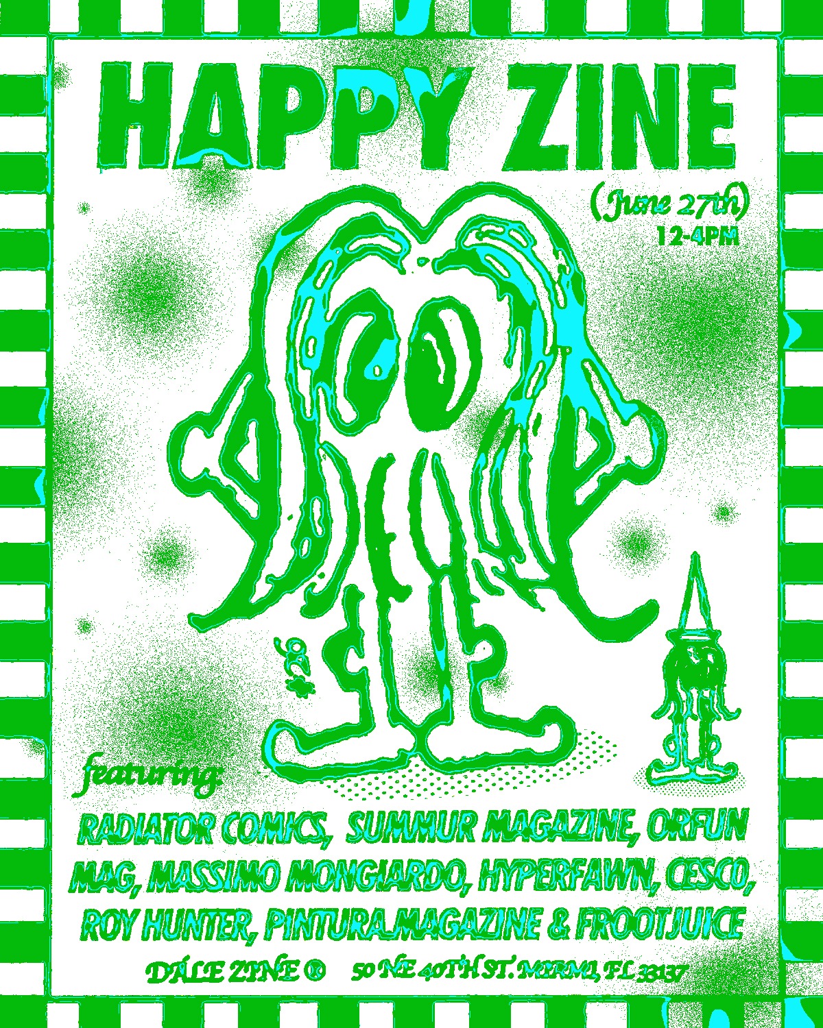 Flyer for Happy Zine: 26th Edition