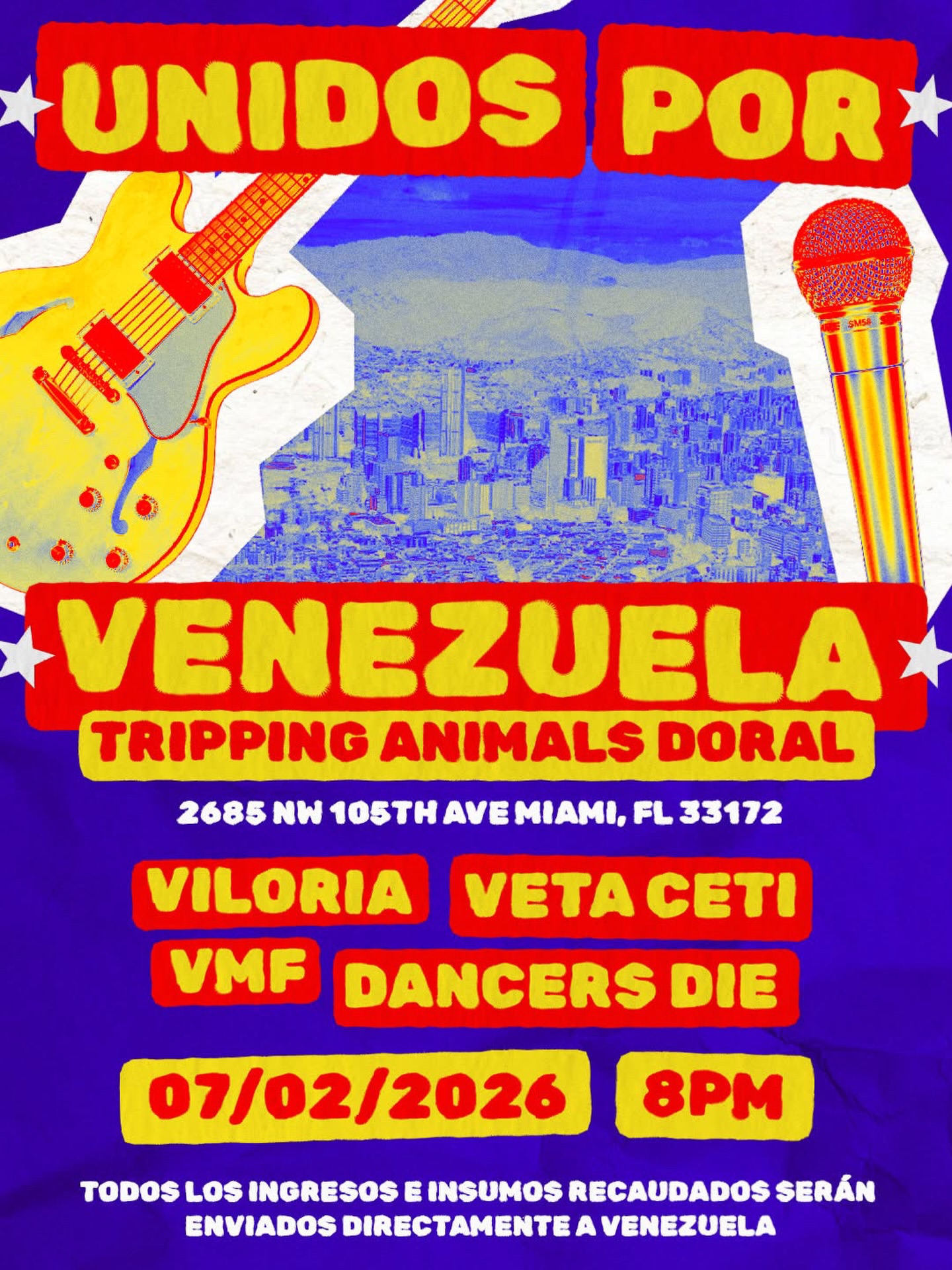 Flyer for UNIDOS POR VENEZUELA