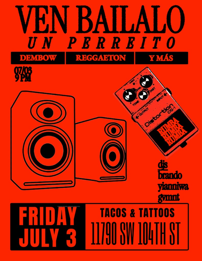 Flyer for Ven Bailalo
