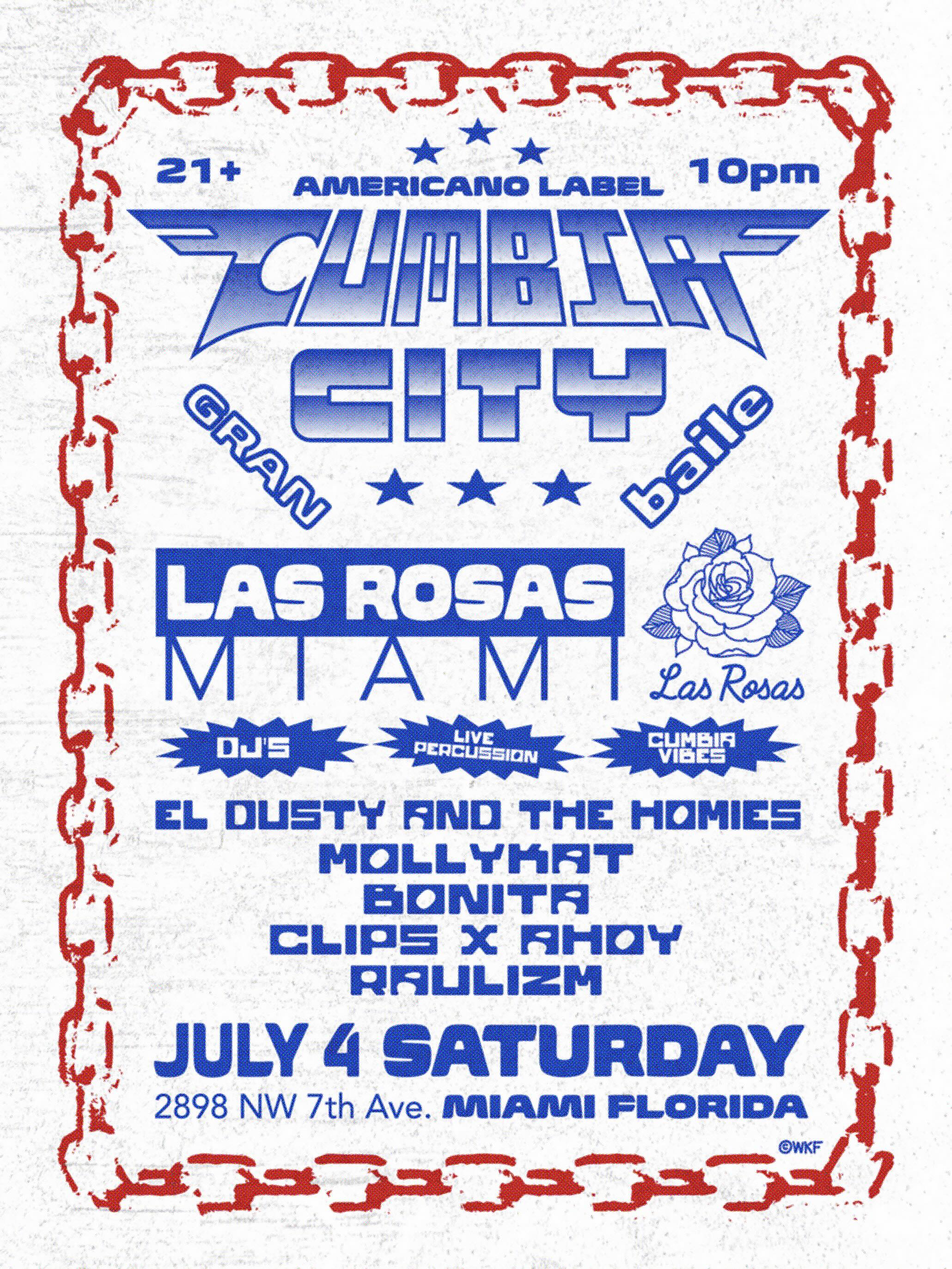 Flyer for Cumbia City