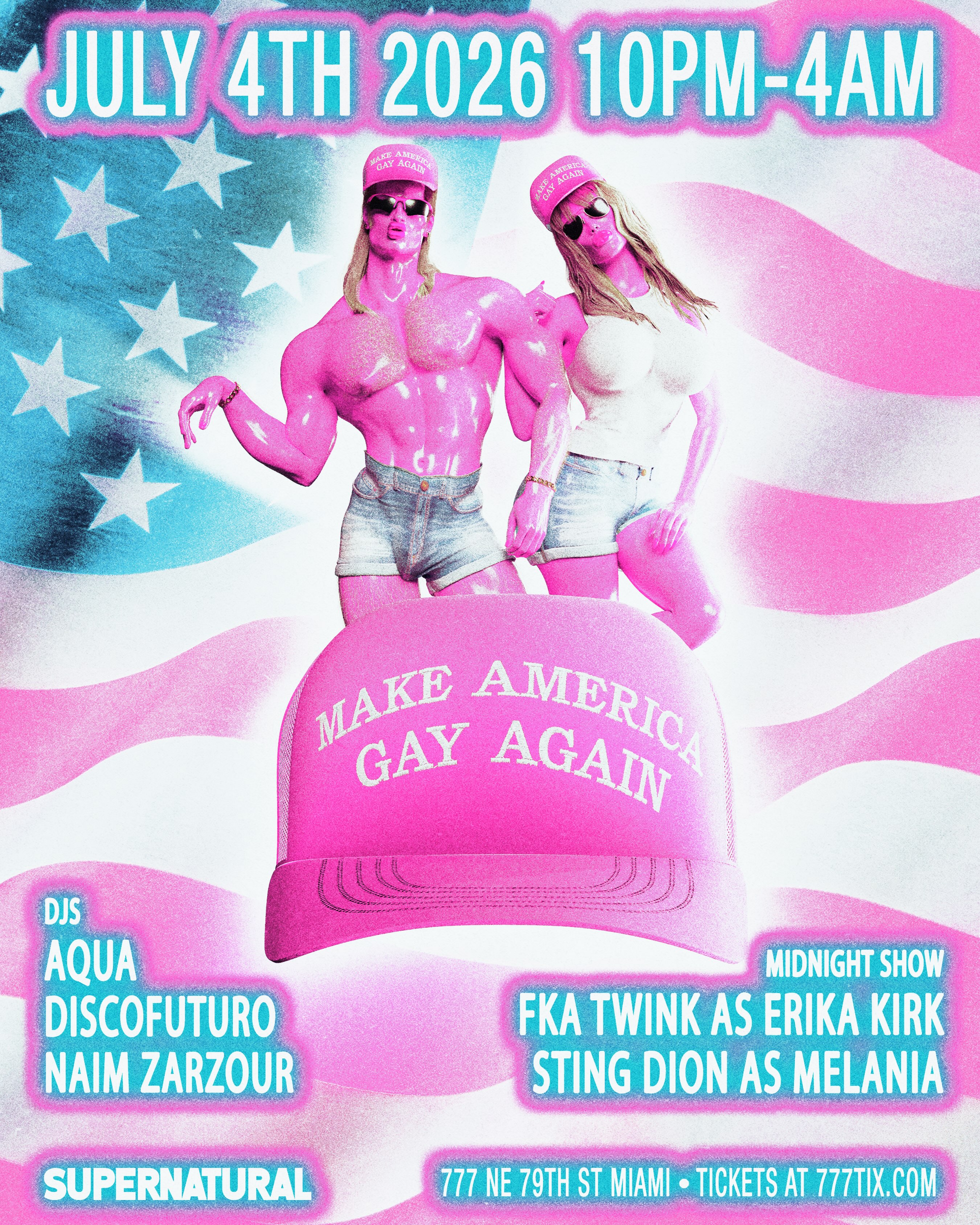 Flyer for 🏳️‍🌈 MAKE AMERICA GAY AGAIN 🏳️‍🌈