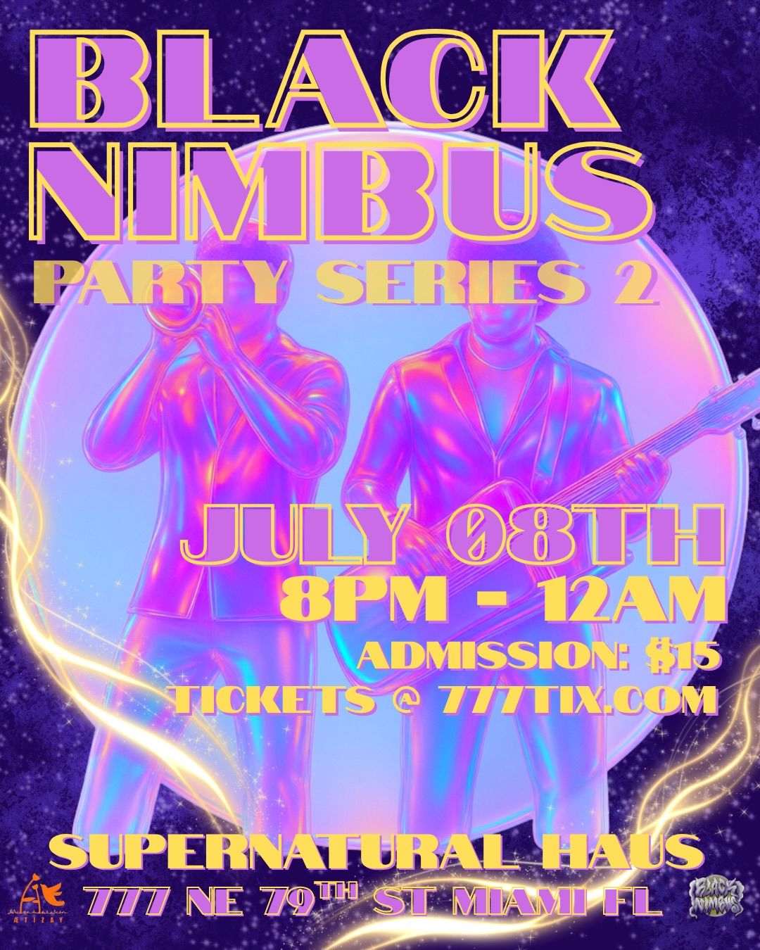 Flyer for BLACK NIMBUS PARTY SERIES # 2