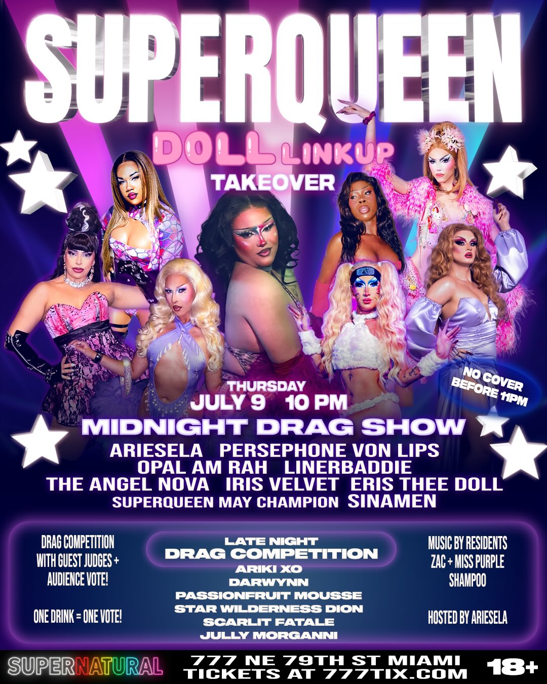 Flyer for SUPERQUEEN: Doll Linkup Takeover