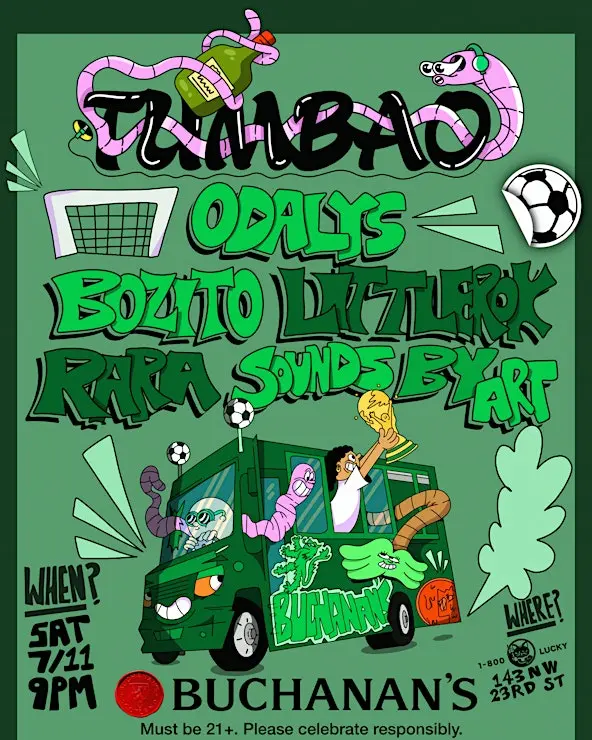 Flyer for Odalys + RARA + bozito +