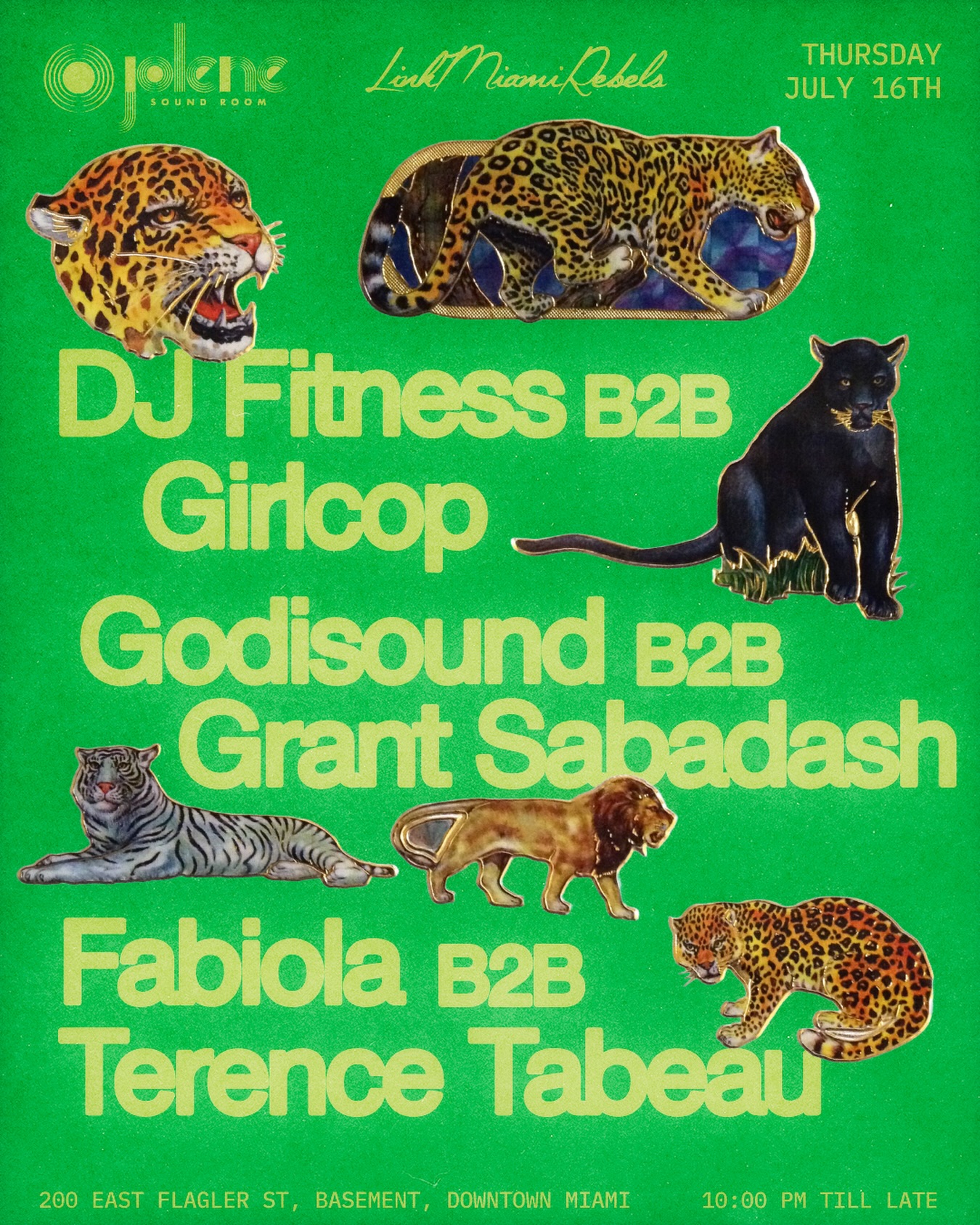 Flyer for DJ Fitness b2b Girlcop +