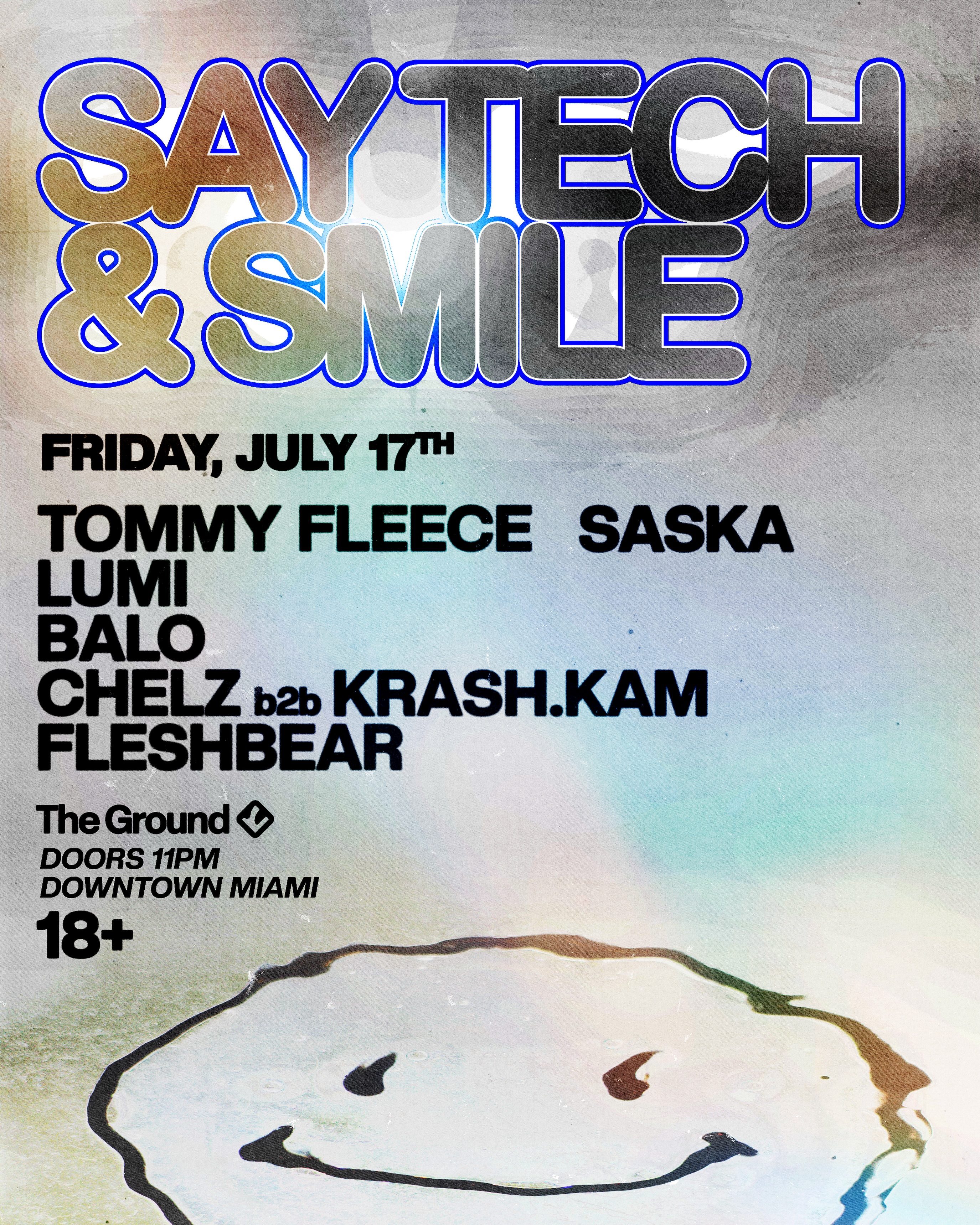 Flyer for SASKA + TOMMY FLECE +