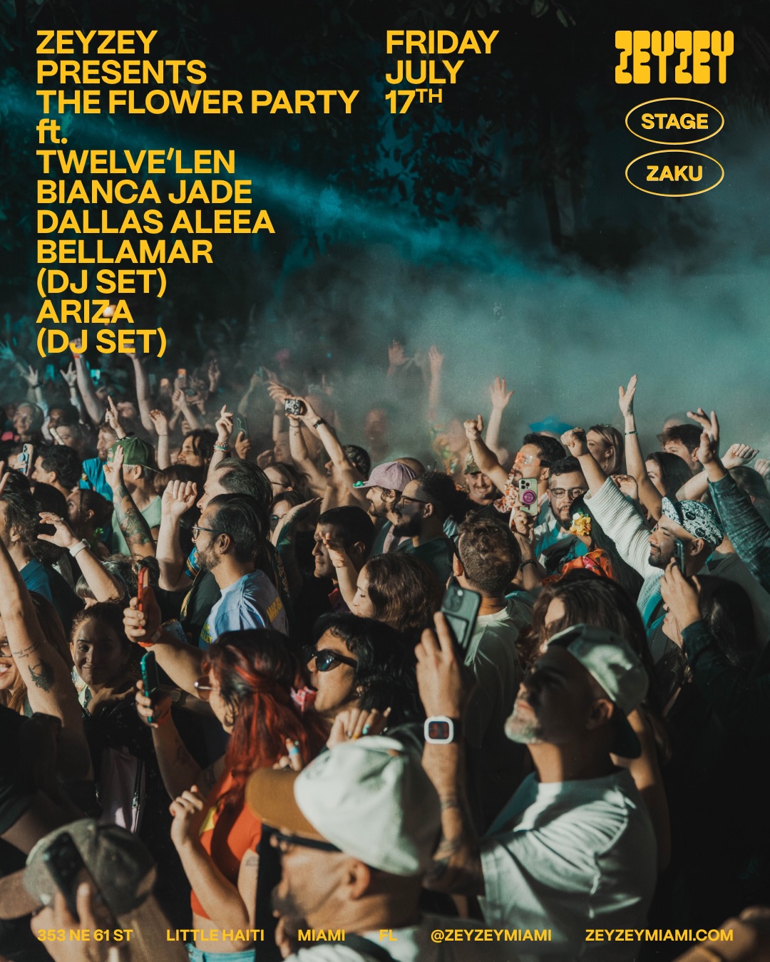 Flyer for The Flower Party