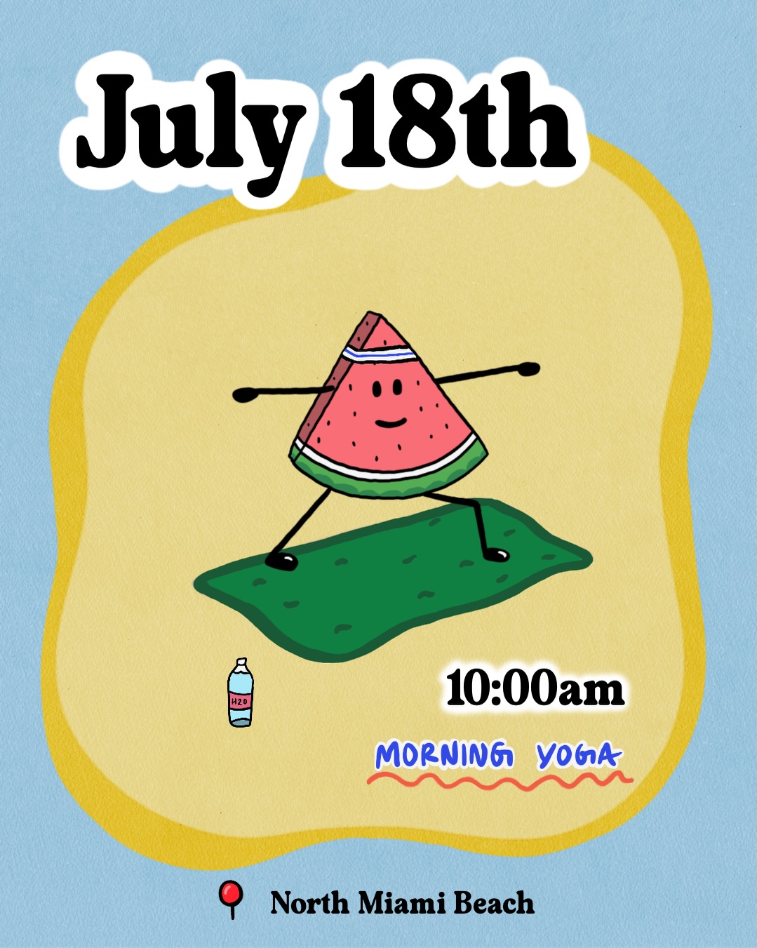 Flyer for Morning Yoga