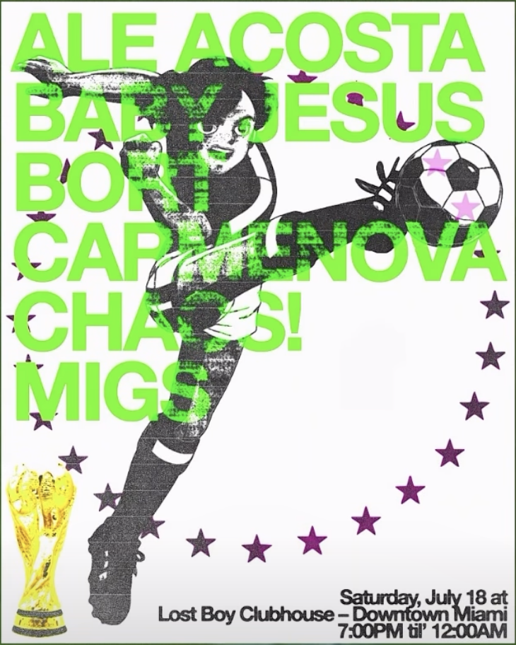 Flyer for Ale Acosta + Bort +