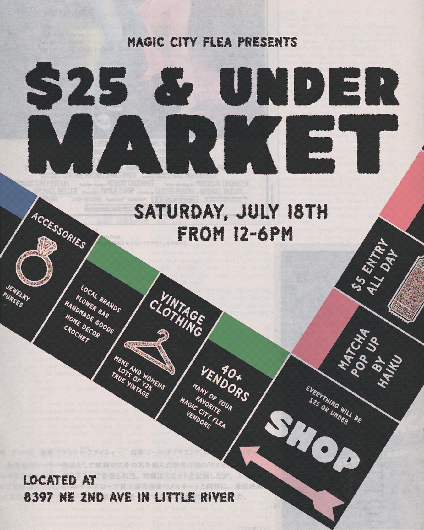 Flyer for Magic City Flea