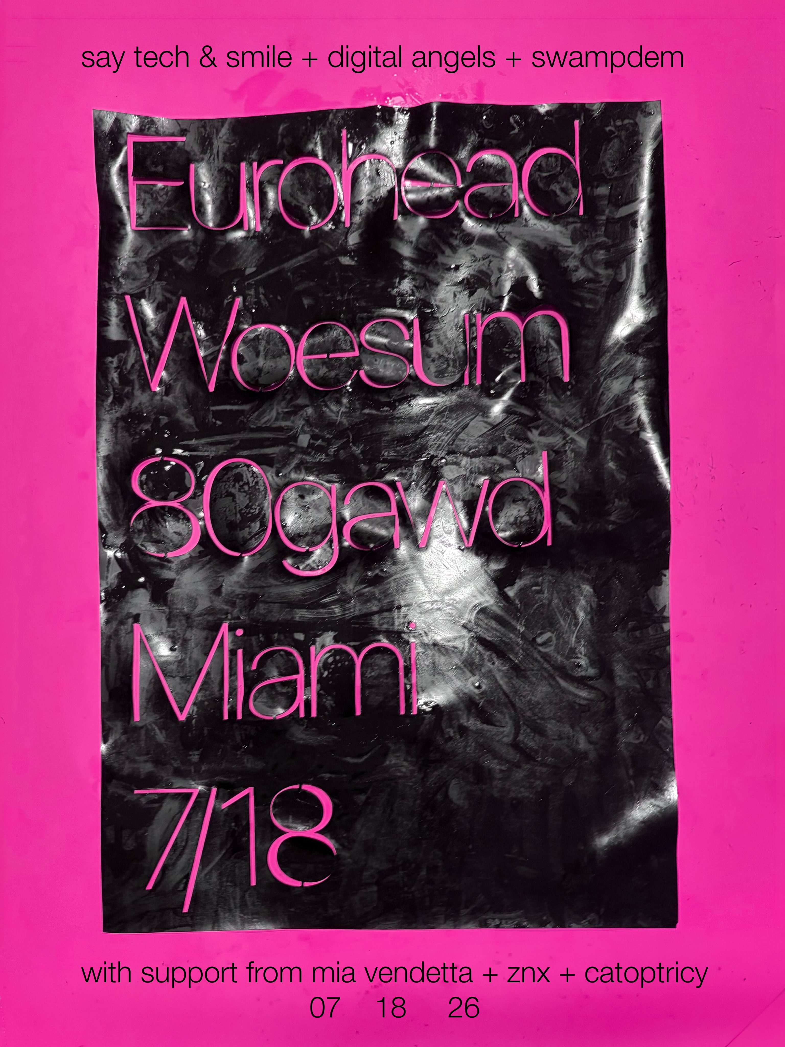Flyer for Monoliqe: Eurohead-Woesum