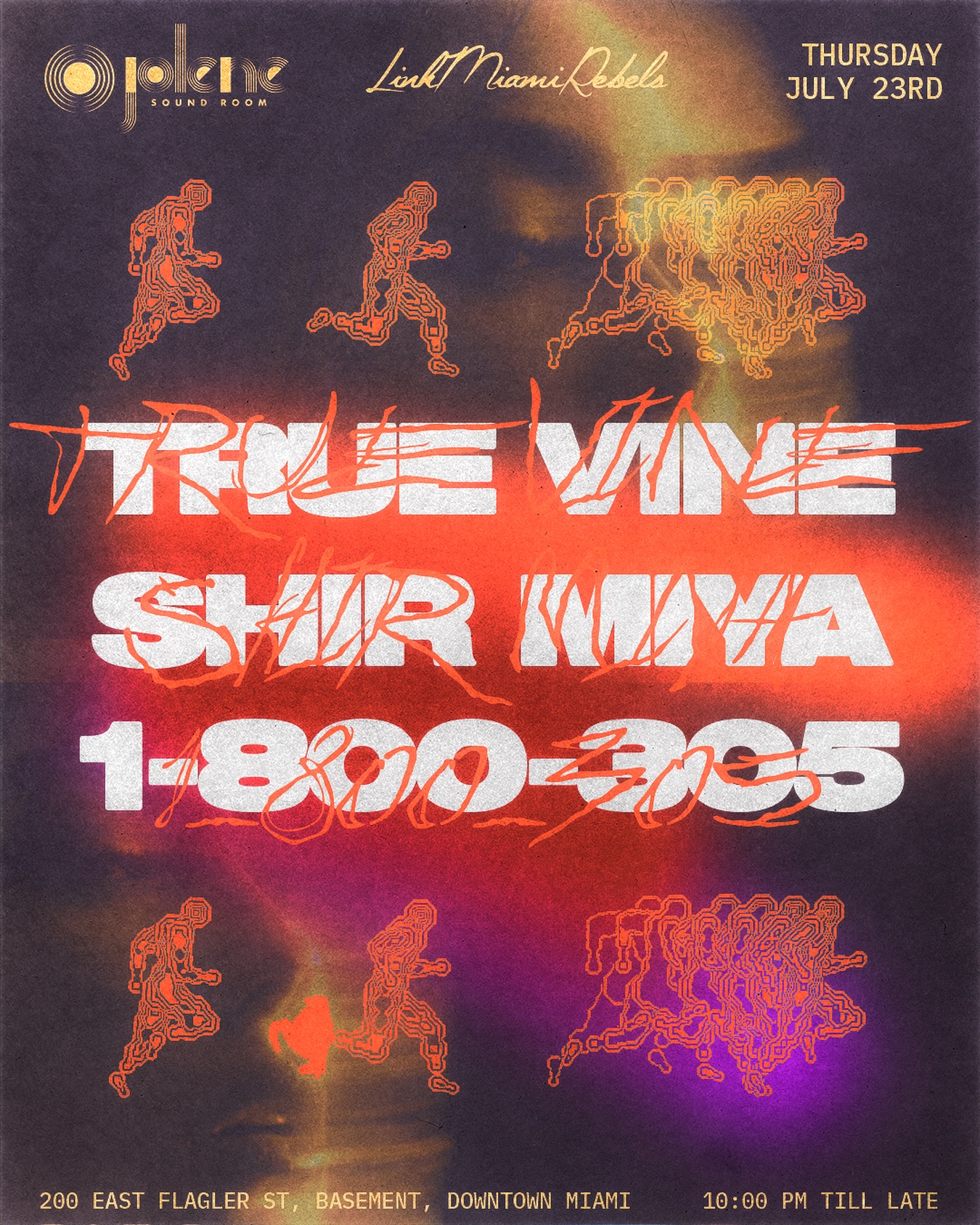 Flyer for True Vine + Shir Miya +