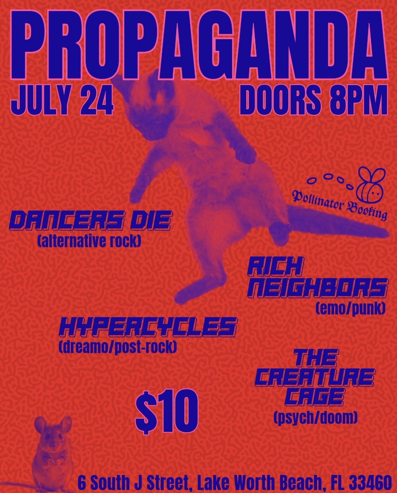 Flyer for Dancers Die + Rich Neighbors +