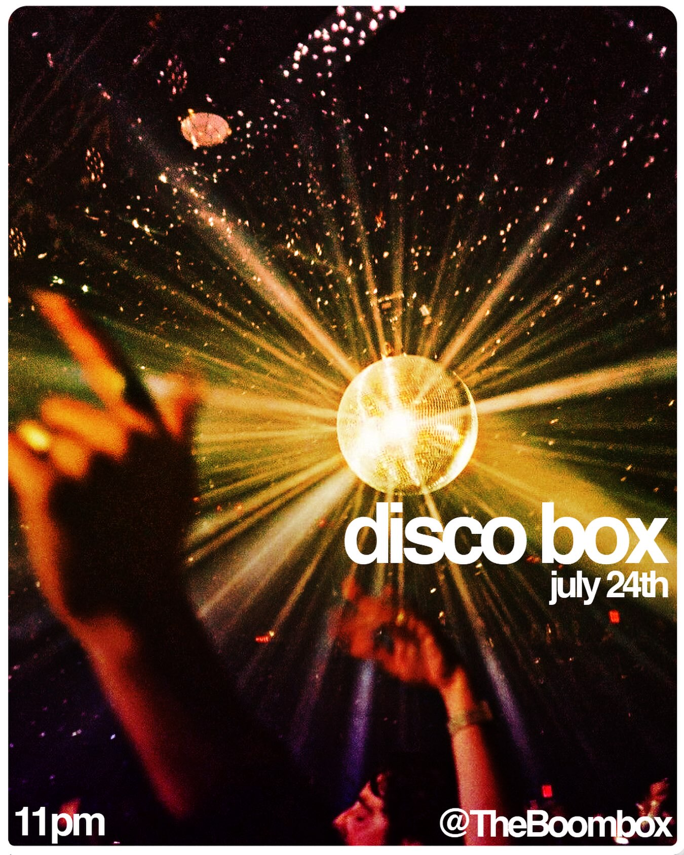 Flyer for disco box