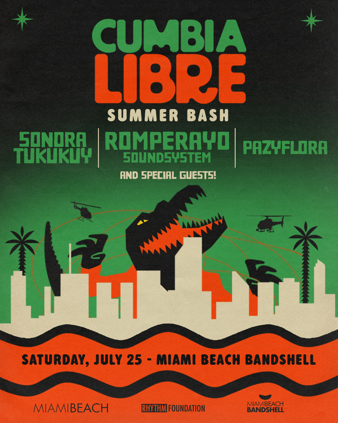 Flyer for Cumbia Libre