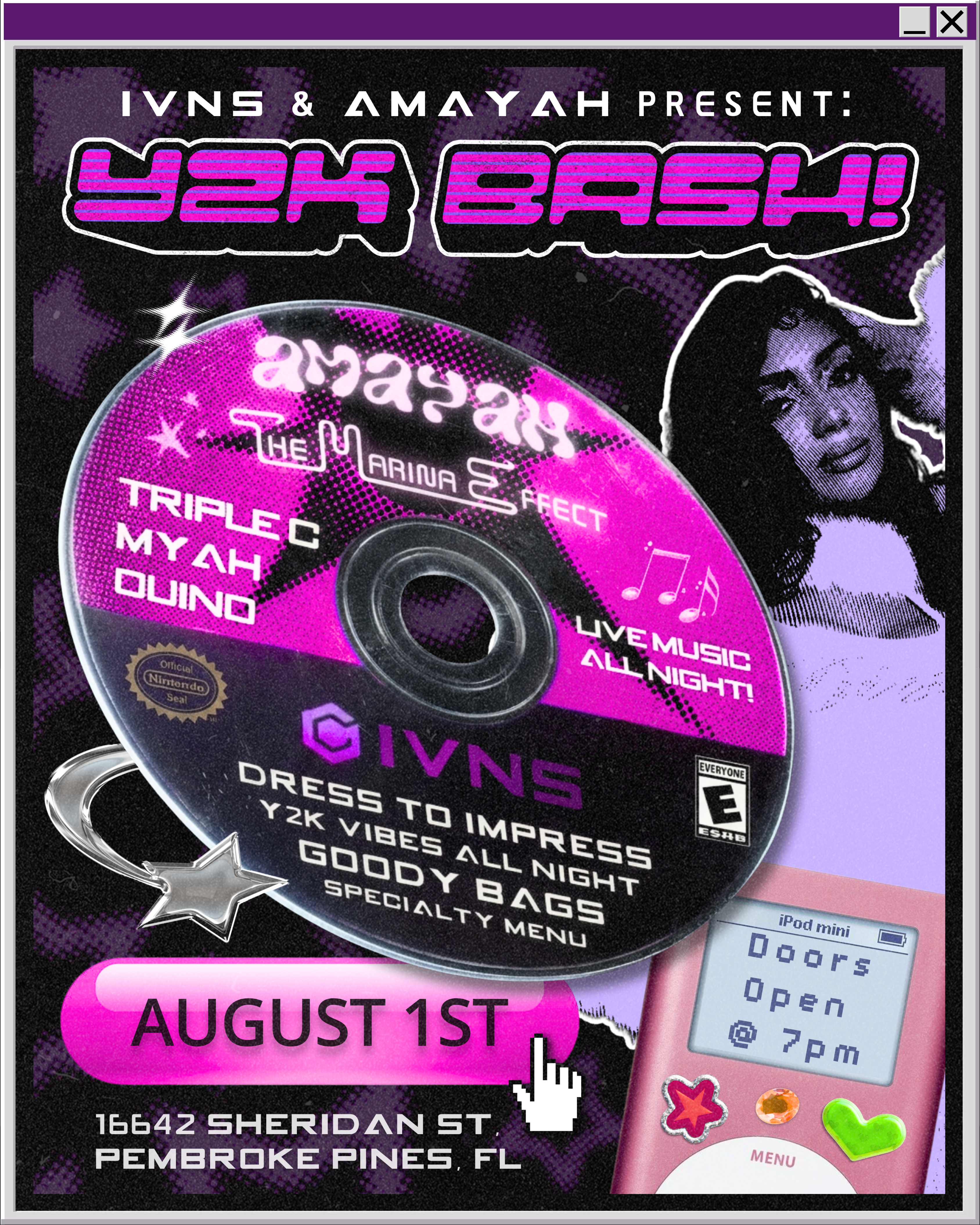 Flyer for Y2K BASH