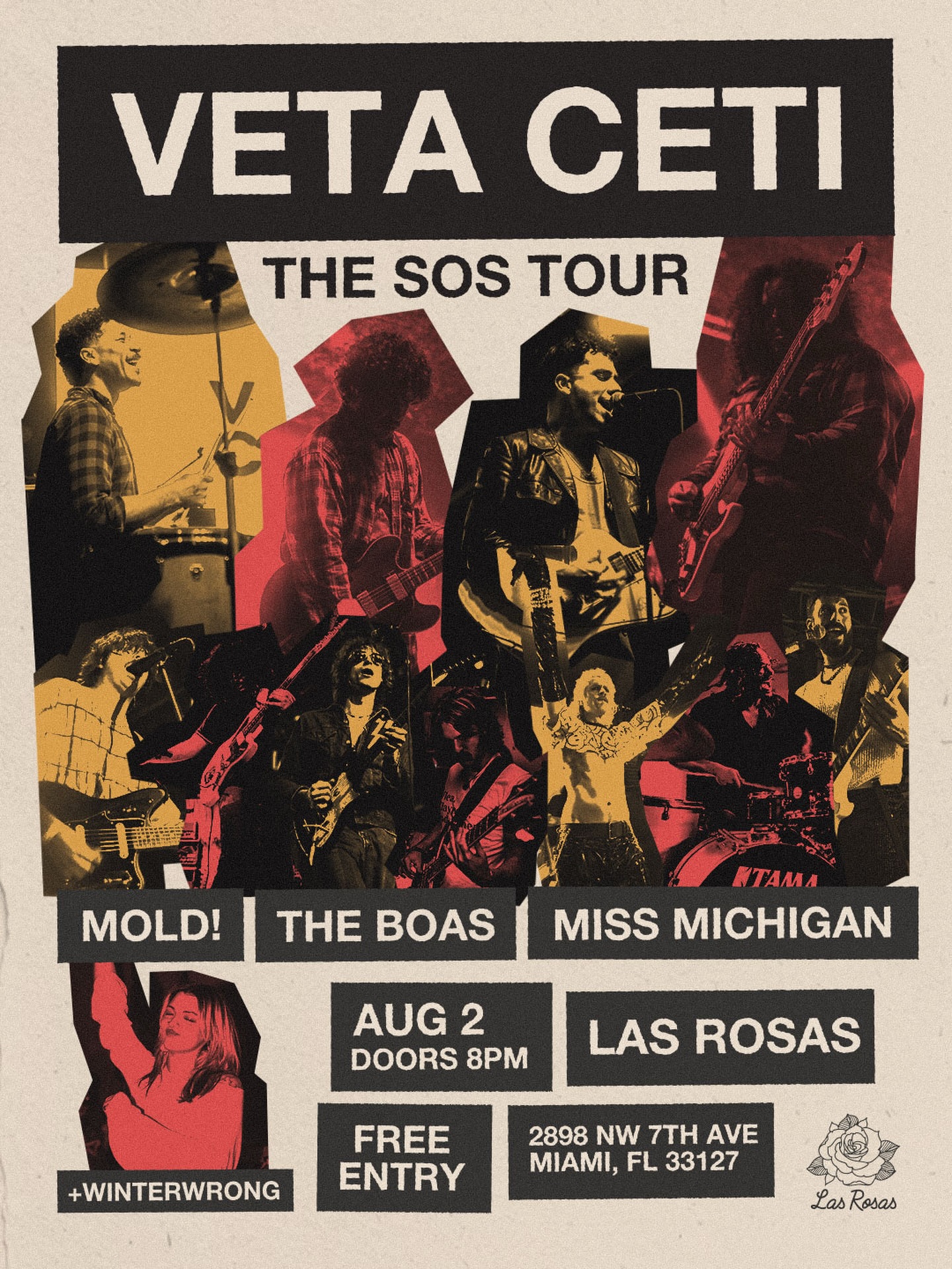 Flyer for Veta Ceti: The SOS Tour
