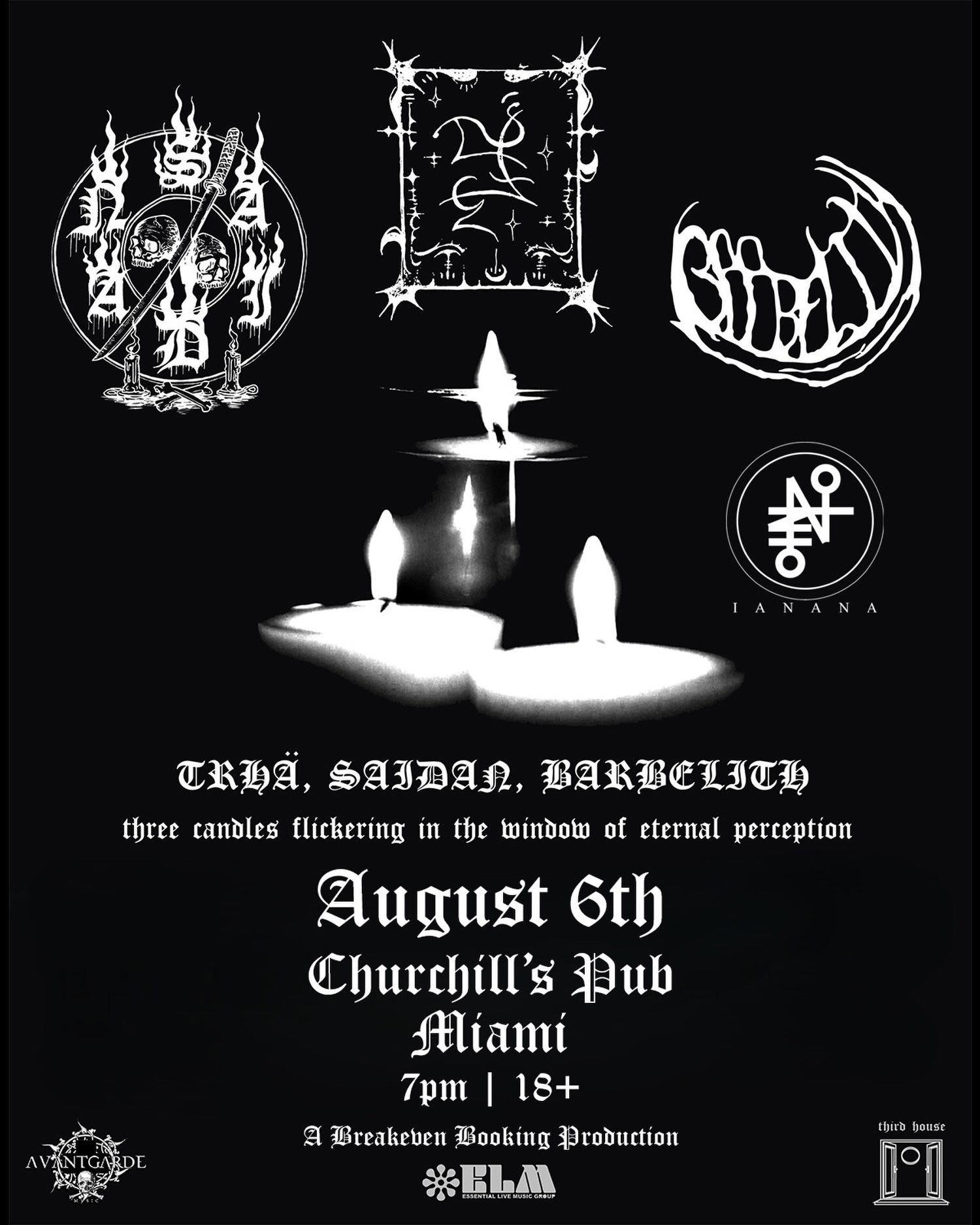 Flyer for SAIDAN + Trhä +