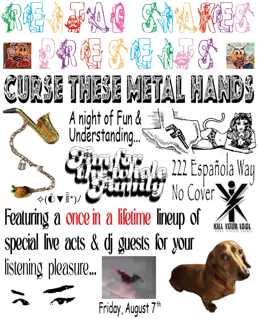 Flyer for Curse These Metal Hands