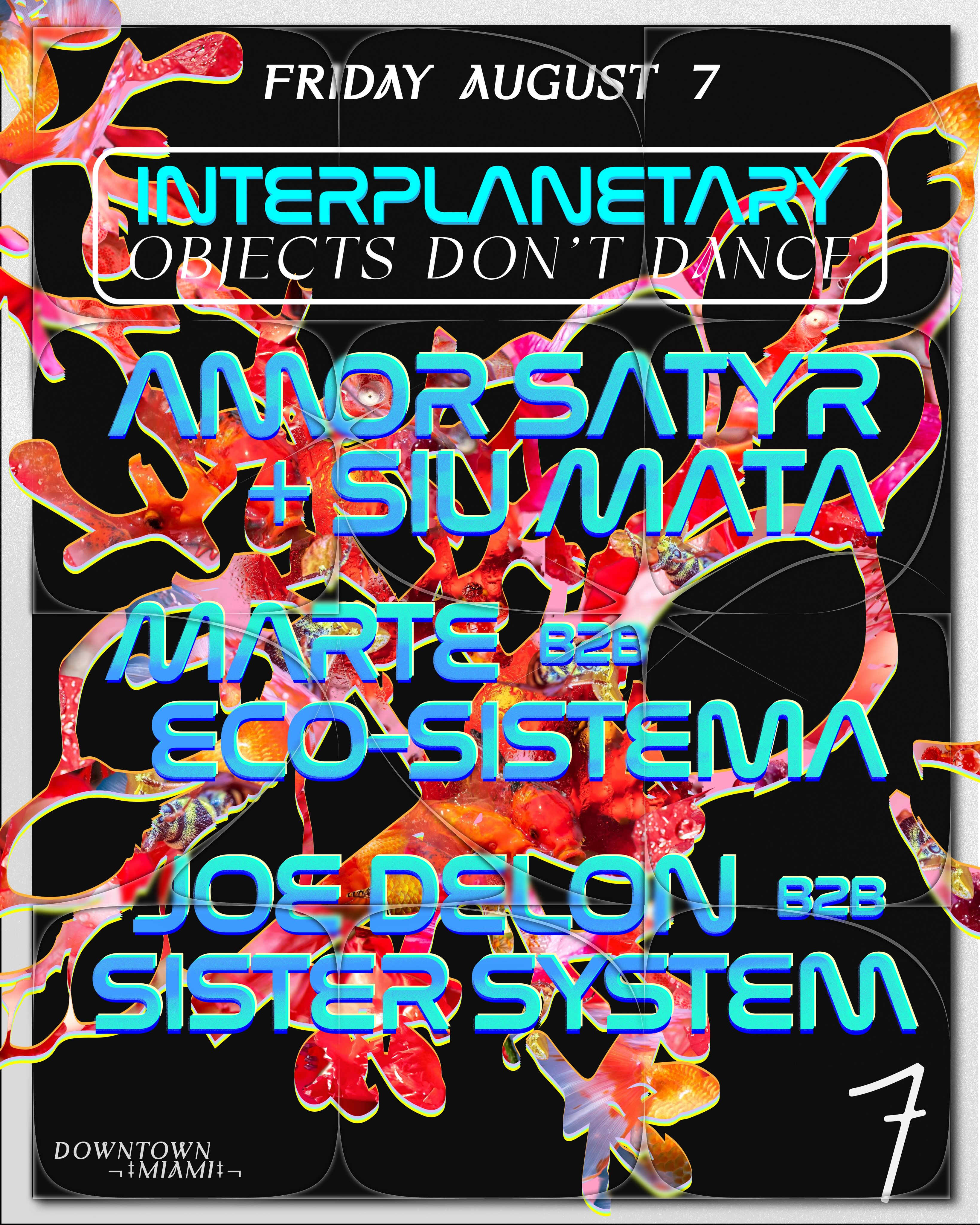 Flyer for Amor Satyr + Siu Mata +