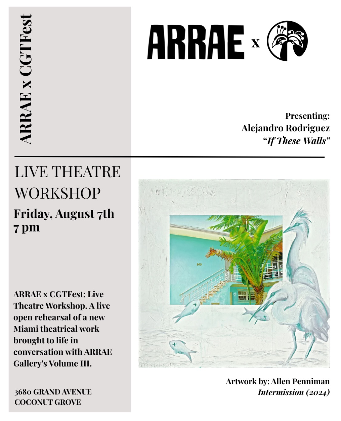Flyer for If These Walls: Live Theater Workshop