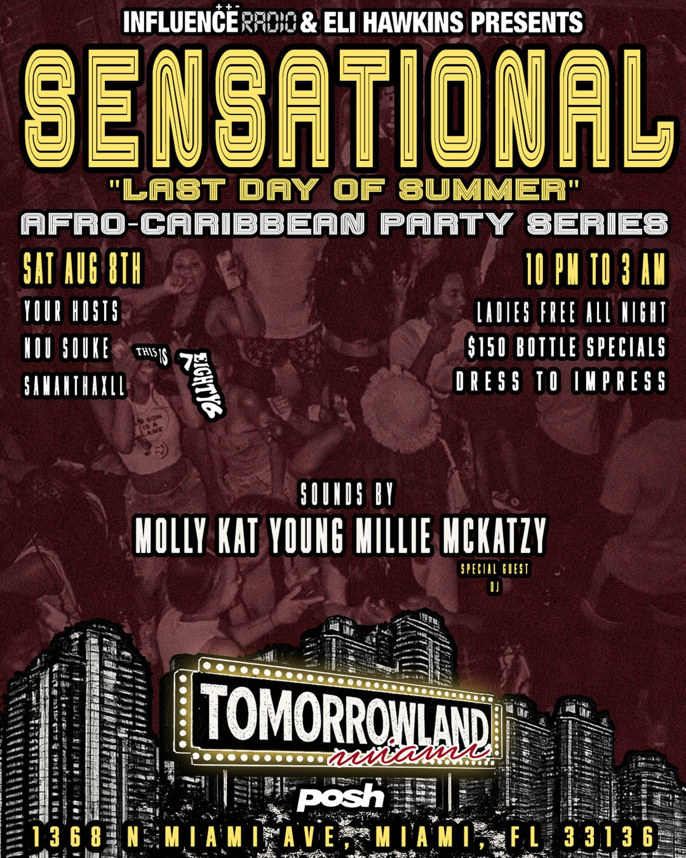 Flyer for SENSATIONAL: Last Day of Summer