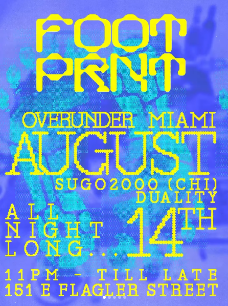 Flyer for FOOTPRNT: SUGO2000