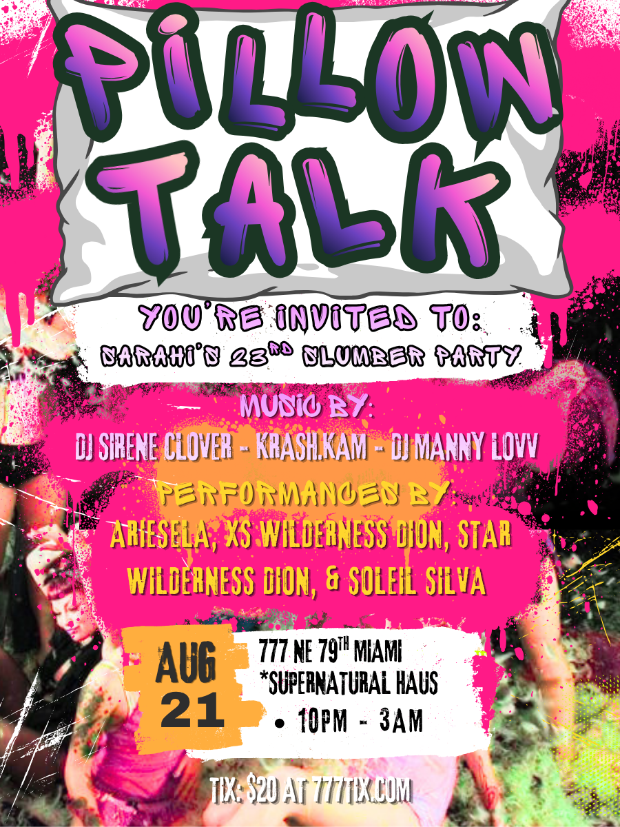 Flyer for PILLOWTALK