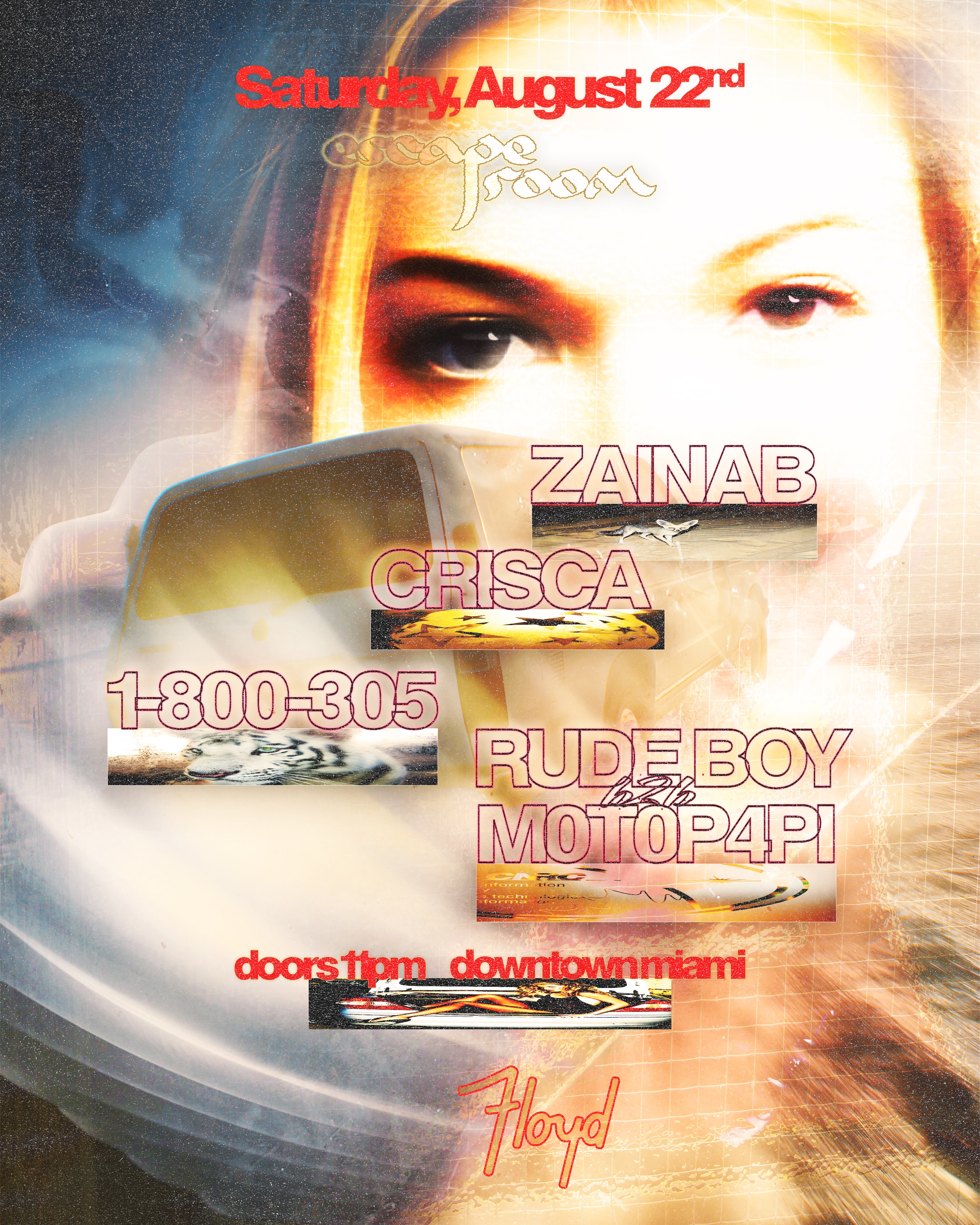 Flyer for ZAINAB + CRISCA +