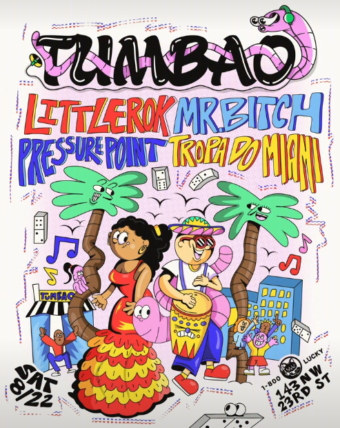 Flyer for Little Rok + Pressure Point +